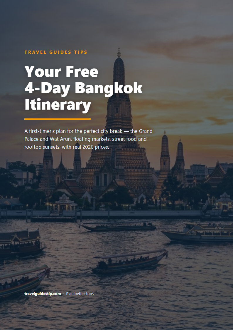 Bangkok itinerary PDF cover