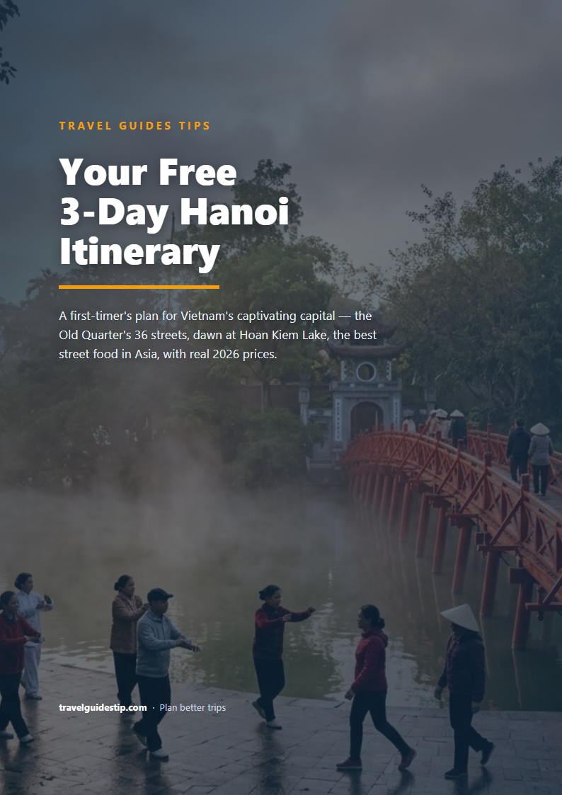 Hanoi itinerary PDF cover