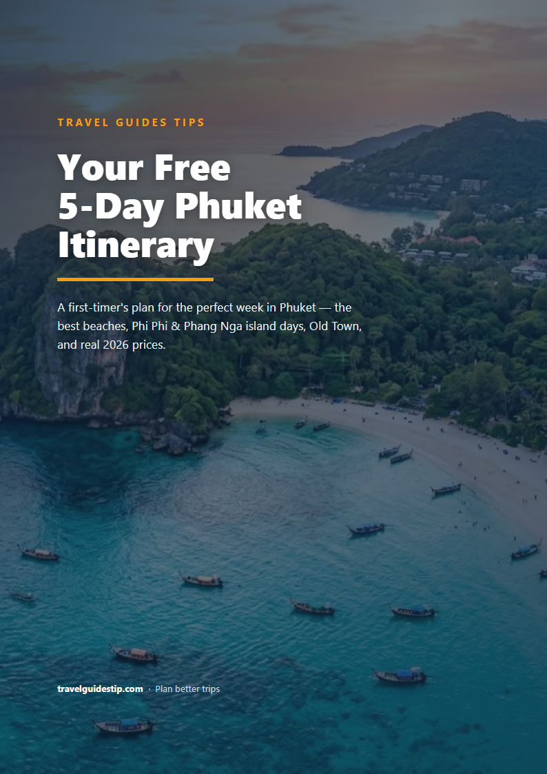 Phuket itinerary PDF cover