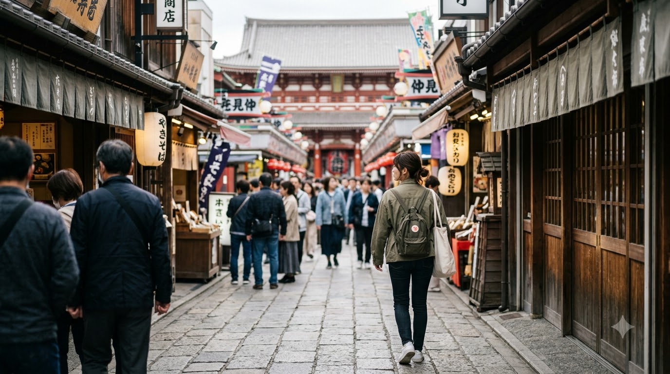 Day 1 — Asakusa and Ueno: old Tokyo on foot Tokyo itinerary